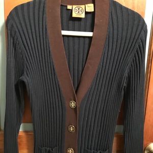 Tory Burch V-Neck Cardigan Large